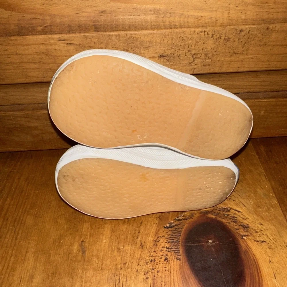 Keds Champion White Leather Cap Toe Sneakers Shoes Little Kids 4W Infant Toddler